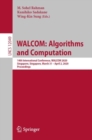 WALCOM: Algorithms and Computation : 14th International Conference, WALCOM 2020, Singapore, Singapore, March 31 – April 2, 2020, Proceedings - Book