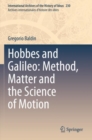 Hobbes and Galileo: Method, Matter and the Science of Motion - Book