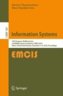 Information Systems : 16th European, Mediterranean, and Middle Eastern Conference, EMCIS 2019, Dubai, United Arab Emirates, December 9-10, 2019, Proceedings - Book