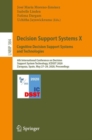 Decision Support Systems X: Cognitive Decision Support Systems and Technologies : 6th International Conference on Decision Support System Technology, ICDSST 2020, Zaragoza, Spain, May 27-29, 2020, Pro - Book