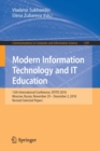 Modern Information Technology and IT Education : 13th International Conference, SITITO 2018, Moscow, Russia, November 29 - December 2, 2018, Revised Selected Papers - Book