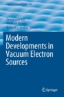 Modern Developments in Vacuum Electron Sources - Book