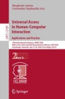Universal Access in Human-Computer Interaction. Applications and Practice : 14th International Conference, UAHCI 2020, Held as Part of the 22nd HCI International Conference, HCII 2020, Copenhagen, Den - Book