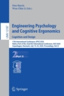 Engineering Psychology and Cognitive Ergonomics. Cognition and Design : 17th International Conference, EPCE 2020, Held as Part of the 22nd HCI International Conference, HCII 2020, Copenhagen, Denmark, - Book
