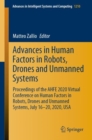 Advances in Human Factors in Robots, Drones and Unmanned Systems : Proceedings of the AHFE 2020 Virtual Conference on Human Factors in Robots, Drones and Unmanned Systems, July 16-20, 2020, USA - eBook