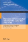 Information and Communication Technologies for Ageing Well and e-Health : 5th International Conference, ICT4AWE 2019, Heraklion, Crete, Greece, May 2-4, 2019, Revised Selected Papers - Book