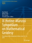 IX Hotine-Marussi Symposium on Mathematical Geodesy : Proceedings of the Symposium in Rome, June 18 - 22, 2018 - Book