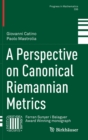 A Perspective on Canonical Riemannian Metrics - Book