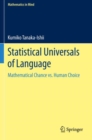 Statistical Universals of Language : Mathematical Chance vs. Human Choice - Book
