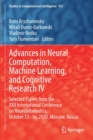 Advances in Neural Computation, Machine Learning, and Cognitive Research IV : Selected Papers from the XXII International Conference on Neuroinformatics, October 12-16, 2020, Moscow, Russia - Book