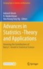 Advances in Statistics - Theory and Applications : Honoring the Contributions of Barry C. Arnold in Statistical Science - Book