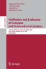 Verification and Evaluation of Computer and Communication Systems : 14th International Conference, VECoS 2020, Xi'an, China, October 26-27, 2020, Proceedings - Book