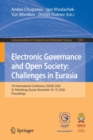 Electronic Governance and Open Society: Challenges in Eurasia : 7th International Conference, EGOSE 2020, St. Petersburg, Russia, November 18-19, 2020, Proceedings - Book