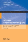 Advances in Quantitative Ethnography : Second International Conference, ICQE 2020, Malibu, CA, USA, February 1-3, 2021, Proceedings - Book