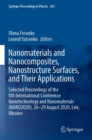 Nanomaterials and Nanocomposites, Nanostructure Surfaces, and Their Applications : Selected Proceedings of the 8th International Conference Nanotechnology and Nanomaterials (NANO2020), 26-29 August 20 - Book