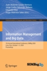 Information Management and Big Data : 7th Annual International Conference, SIMBig 2020, Lima, Peru, October 1-3, 2020, Proceedings - Book