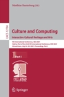Culture and Computing. Interactive Cultural Heritage and Arts : 9th International Conference, C&C 2021, Held as Part of the 23rd HCI International Conference, HCII 2021, Virtual Event, July 24–29, 202 - Book