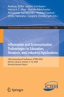 Information and Communication Technologies in Education, Research, and Industrial Applications : 16th International Conference, ICTERI 2020, Kharkiv, Ukraine, October 6-10, 2020, Revised Selected Pape - Book