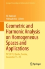 Geometric and Harmonic Analysis on Homogeneous Spaces and Applications : TJC 2019, Djerba, Tunisia, December 15-19 - Book