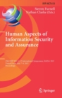 Human Aspects of Information Security and Assurance : 15th IFIP WG 11.12 International Symposium, HAISA 2021, Virtual Event, July 7-9, 2021, Proceedings - Book