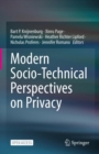 Modern Socio-Technical Perspectives on Privacy - Book