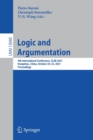 Logic and Argumentation : 4th International Conference, CLAR 2021, Hangzhou, China, October 20–22, 2021, Proceedings - Book