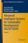 Advanced Intelligent Systems for Sustainable Development (AI2SD’2020) : Volume 1 - Book