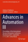 Advances in Automation III : Proceedings of the International Russian Automation Conference, RusAutoCon2021, September 5-11, 2021, Sochi, Russia - Book