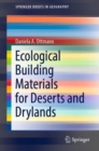 Ecological Building Materials for Deserts and Drylands - Book