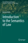 Introduction to the Semantics of Law - Book