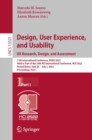 Design, User Experience, and Usability: UX Research, Design, and Assessment : 11th International Conference, DUXU 2022, Held as Part of the 24th HCI International Conference, HCII 2022, Virtual Event, - Book