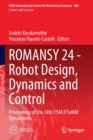 ROMANSY 24 - Robot Design, Dynamics and Control : Proceedings of the 24th CISM IFToMM Symposium - Book