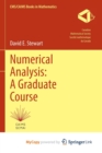Numerical Analysis : A Graduate Course - Book