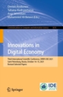 Innovations in Digital Economy : Third International Scientific Conference, SPBPU IDE 2021, Saint Petersburg, Russia, October 14-15, 2021, Revised Selected Papers - Book