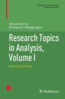 Research Topics in Analysis, Volume I : Grounding Theory - Book
