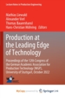 Production at the Leading Edge of Technology : Proceedings of the 12th Congress of the German Academic Association for Production Technology (WGP), University of Stuttgart, October 2022 - Book