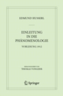 Einleitung in die Phanomenologie : Vorlesung 1912 - Book