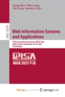 Web Information Systems and Applications : 19th International Conference, WISA 2022, Dalian, China, September 16-18, 2022, Proceedings - Book