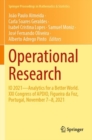 Operational Research : IO 2021—Analytics for a  Better World. XXI Congress of APDIO, Figueira da Foz, Portugal, November 7–8, 2021 - Book