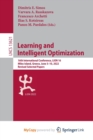 Learning and Intelligent Optimization : 16th International Conference, LION 16, Milos Island, Greece, June 5-10, 2022, Revised Selected Papers - Book