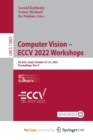 Computer Vision - ECCV 2022 Workshops : Tel Aviv, Israel, October 23-27, 2022, Proceedings, Part V - Book