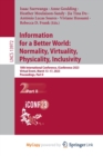 Information for a Better World : Normality, Virtuality, Physicality, Inclusivity : 18th International Conference, iConference 2023, Virtual Event, March 13-17, 2023, Proceedings, Part II - Book