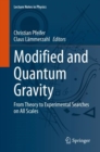 Modified and Quantum Gravity : From Theory to Experimental Searches on All Scales - Book