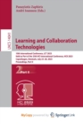 Learning and Collaboration Technologies : 10th International Conference, LCT 2023, Held as Part of the 25th HCI International Conference, HCII 2023, Copenhagen, Denmark, July 23-28, 2023, Proceedings, - Book