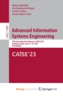 Advanced Information Systems Engineering : 35th International Conference, CAiSE 2023, Zaragoza, Spain, June 12-16, 2023, Proceedings - Book