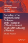 Proceedings of the 14th International Conference on the Technology of Plasticity - Current Trends in the Technology of Plasticity : ICTP 2023 - Volume 1 - Book