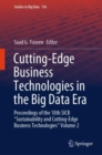 Cutting-Edge Business Technologies in the Big Data Era : Proceedings of the 18th SICB “Sustainability and Cutting-Edge Business Technologies” Volume 2 - Book