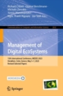 Management of Digital EcoSystems : 15th International Conference, MEDES 2023, Heraklion, Crete, Greece, May 5–7, 2023, Revised Selected Papers - Book