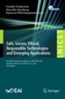Safe, Secure, Ethical, Responsible Technologies and Emerging Applications : First EAI International Conference, SAFER-TEA 2023, Yaounde, Cameroon, October 25-27, 2023, Proceedings - Book