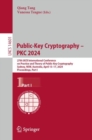Public-Key Cryptography – PKC 2024 : 27th IACR International Conference on Practice and Theory of Public-Key Cryptography, Sydney, NSW, Australia, April 15–17, 2024, Proceedings, Part I - Book